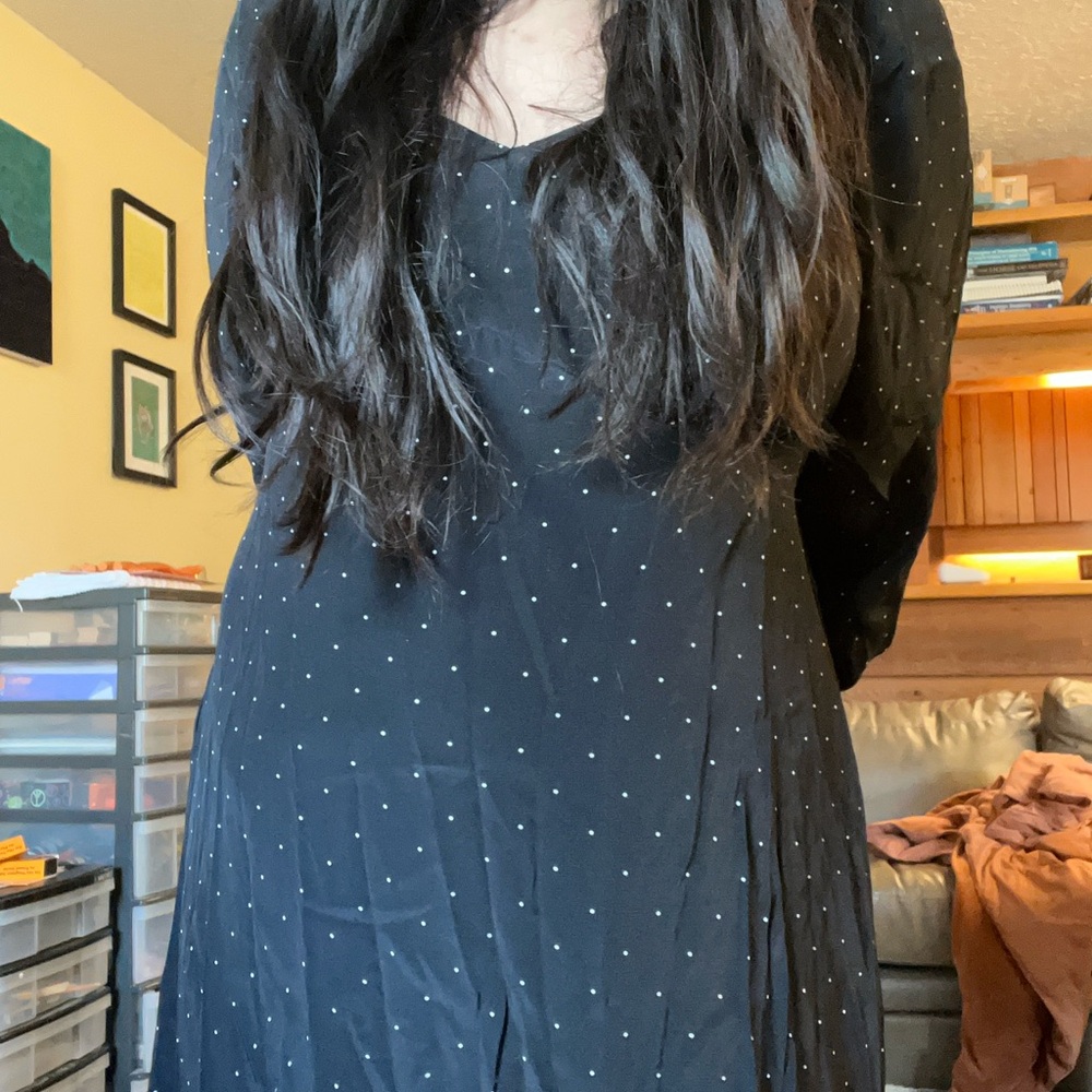 a new day Black Long Sleeve Maxi Dress